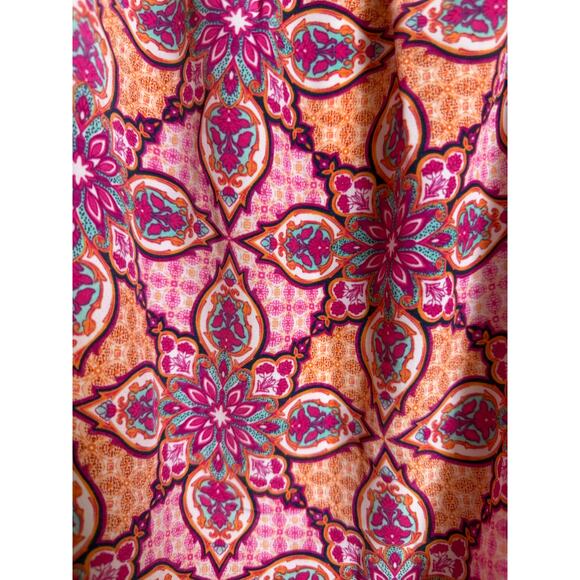 Motherhood Maternity Women Dress Small Shift Ruffle Pink Short Sleeve Scoop New - Picture 7 of 10